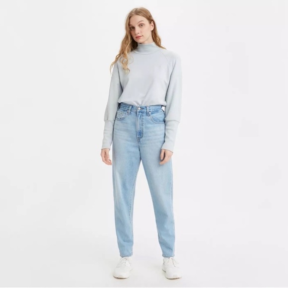 HIGH LOOSE TAPER FIT WOMEN'S JEANS size 24 light wash - Picture 3 of 10